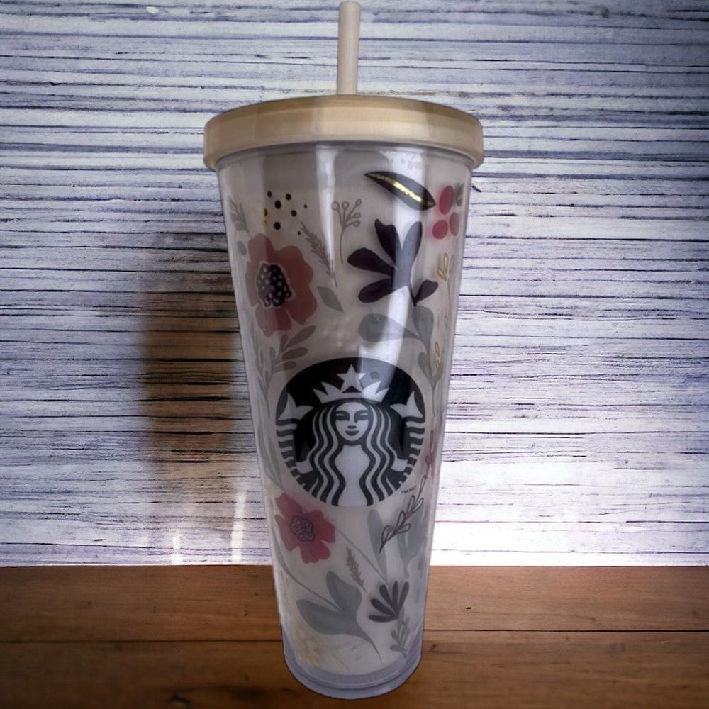 LIMITED edition! Starbucks 2014 Fall Harvest Floral Venti Tumbler.